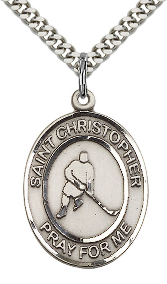 Sterling Silver St. Christopher Pendant