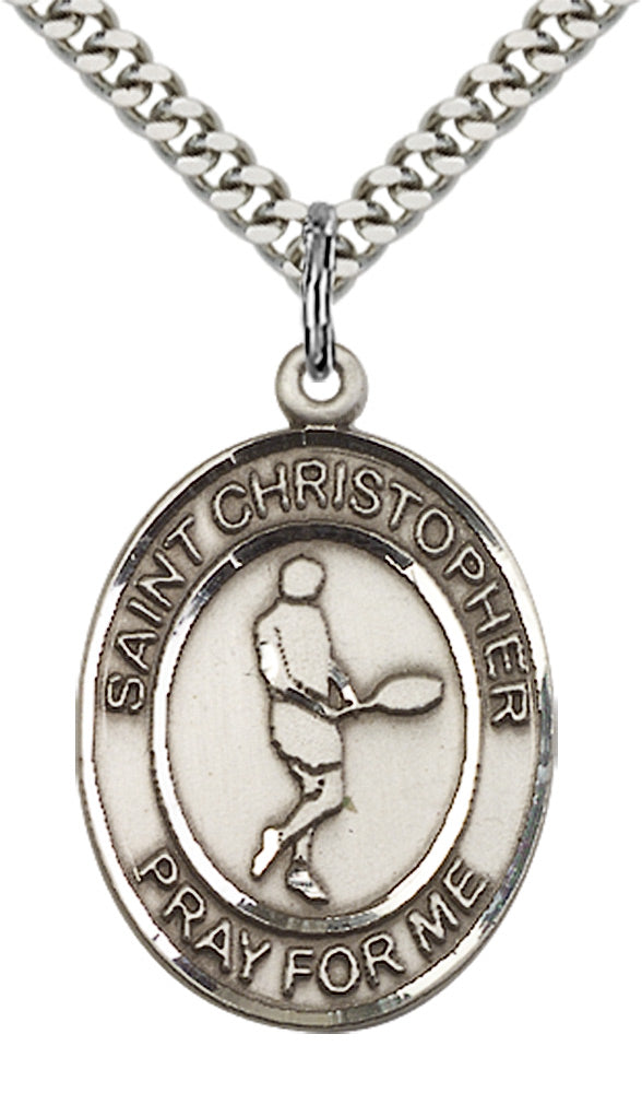 Sterling Silver St. Christopher Pendant