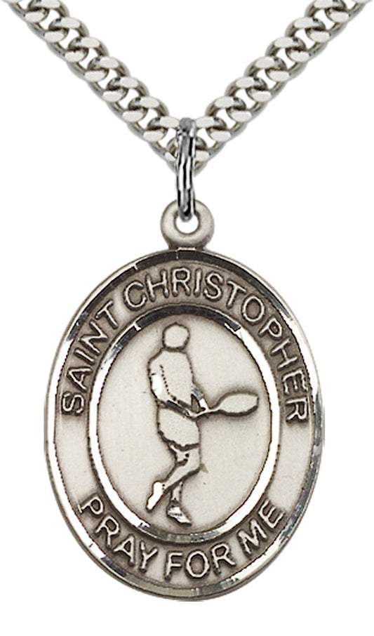 Sterling Silver St. Christopher Pendant