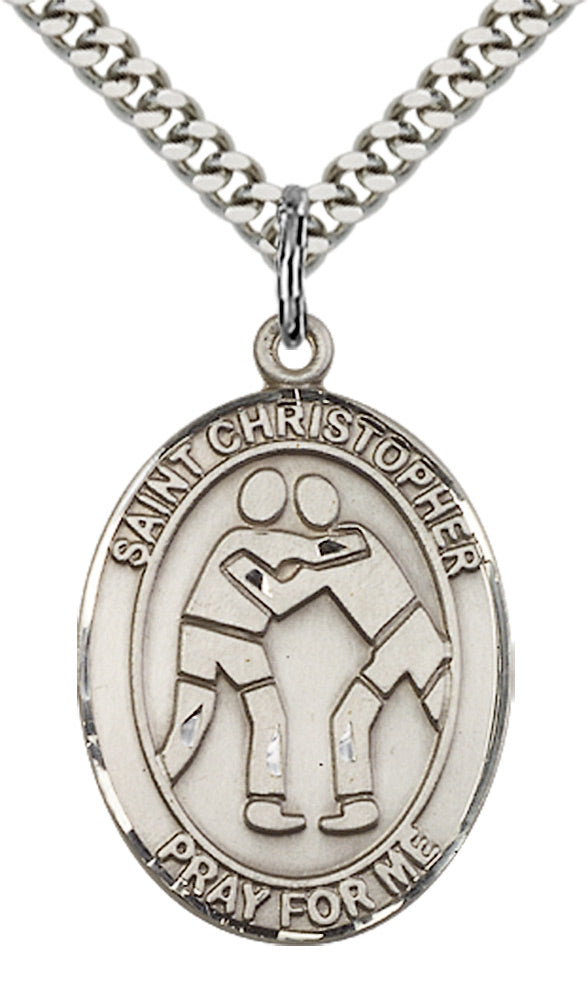 Sterling Silver St. Christopher Pendant