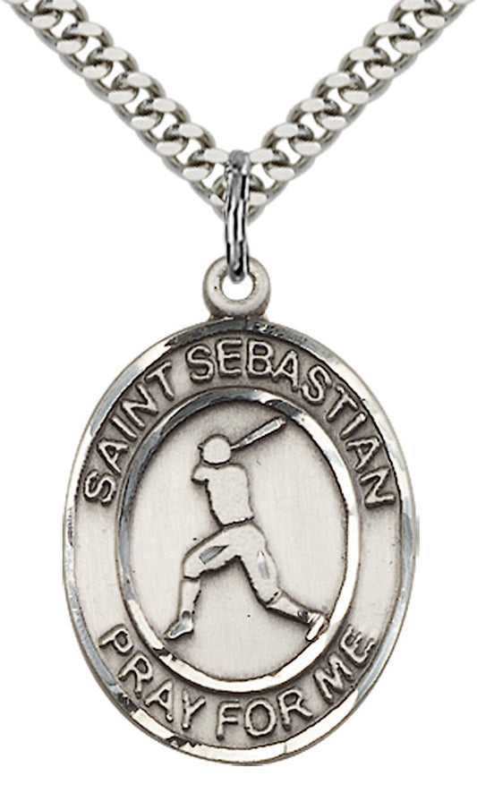 Sterling Silver St. Sebastian Pendant