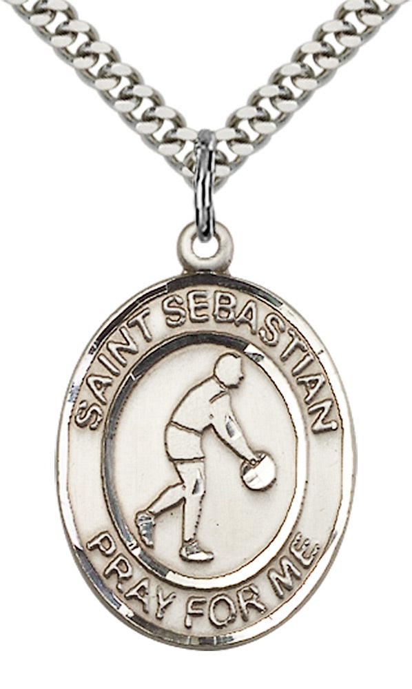 Sterling Silver St. Sebastian Pendant