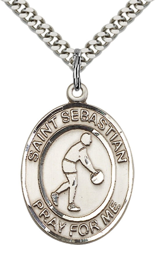 Sterling Silver St. Sebastian Pendant