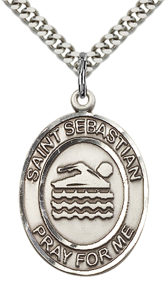 Sterling Silver St. Sebastian Pendant
