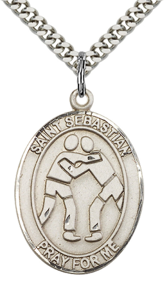Sterling Silver St. Sebastian Pendant