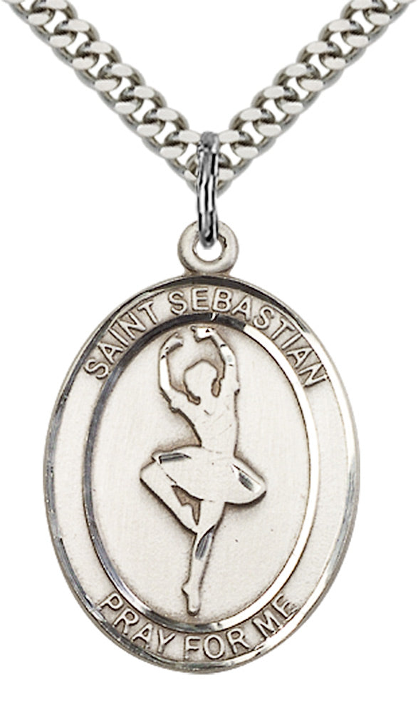 Sterling Silver St. Sebastian Pendant
