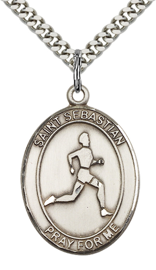 Sterling Silver St. Sebastian Pendant