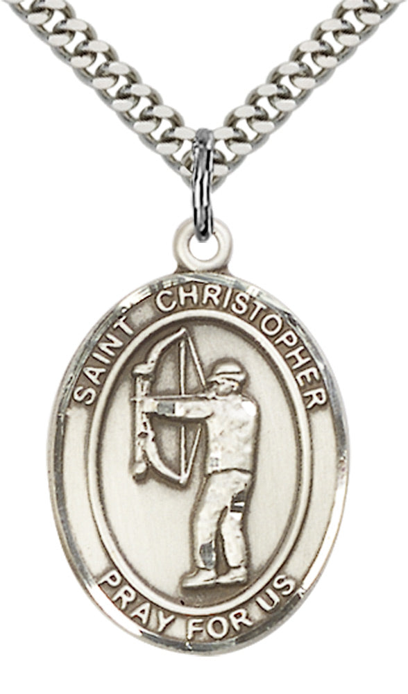 Sterling Silver St. Christopher Pendant