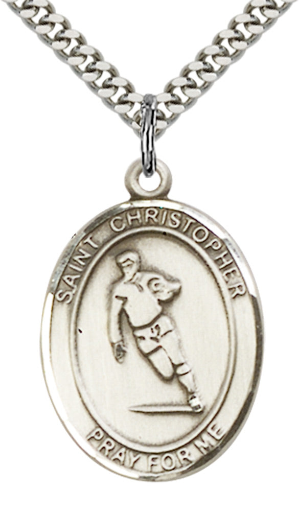 Sterling Silver St. Christopher Pendant