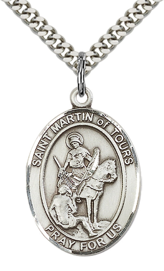 Sterling Silver St. Martin of Tours Pendant