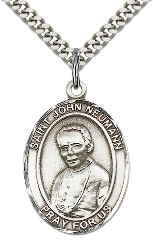 Sterling Silver St. John Neumann Pendant