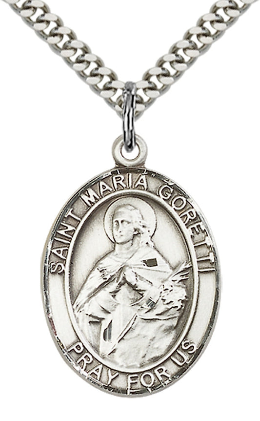 Sterling Silver St. Maria Goretti Pendant