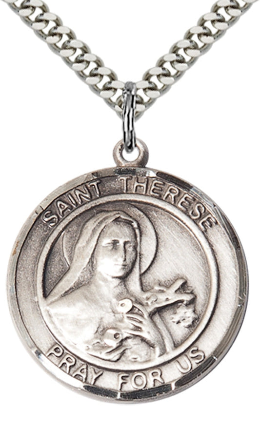Sterling Silver St. Therese of Lisieux Pendant