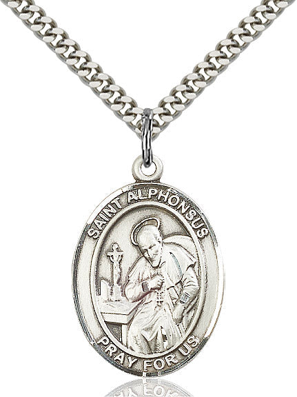 Sterling Silver St. Alphonsus Pendant