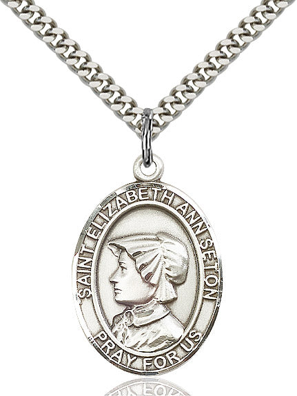 Sterling Silver St. Elizabeth Ann Seton Pendant