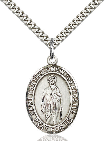 Sterling Silver St. Bartholomew the Apostle Pendan