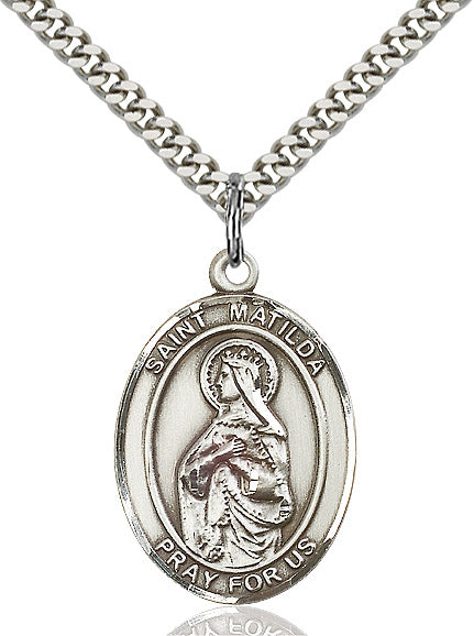 Sterling Silver St. Matilda Pendant