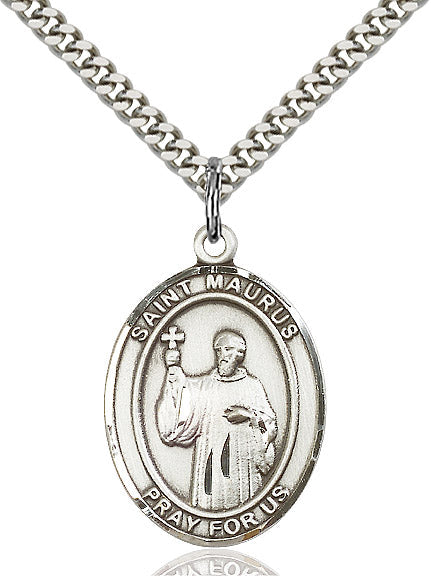 Sterling Silver St. Maurus Pendant