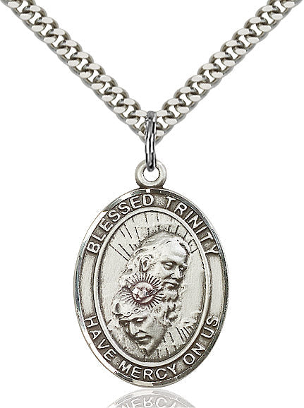 Sterling Silver Blessed Trinity Pendant