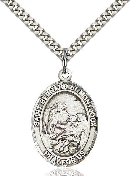 Sterling Silver St. Bernard of Montjoux Pendant