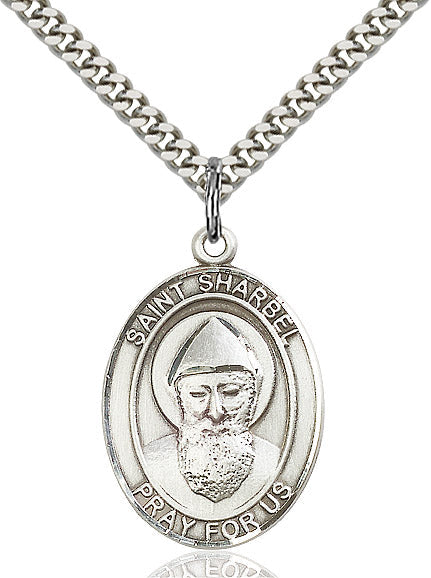 Sterling Silver St. Sharbel Pendant