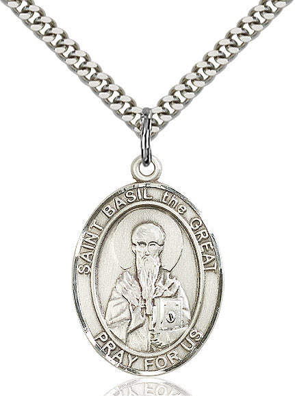 Sterling Silver St. Basil the Great Pendant