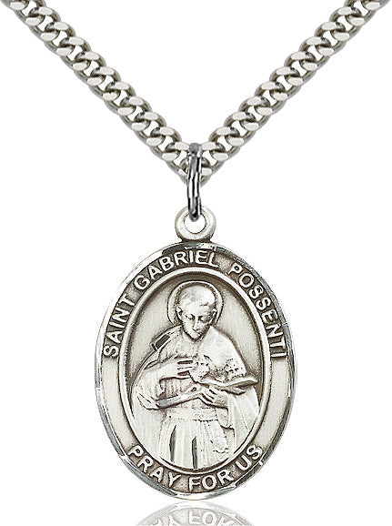 Sterling Silver St. Gabriel Possenti Pendant