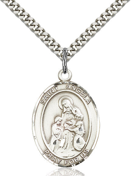 Sterling Silver St. Angela Merici Pendant