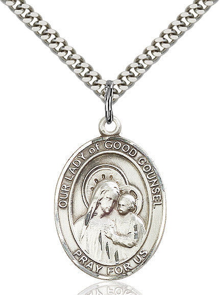 Sterling Silver O/L of Good Counsel Pendant