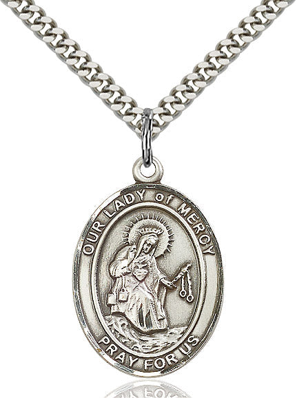 Sterling Silver O/L of Mercy Pendant