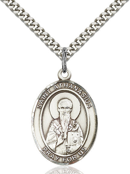 Sterling Silver St. Athanasius Pendant