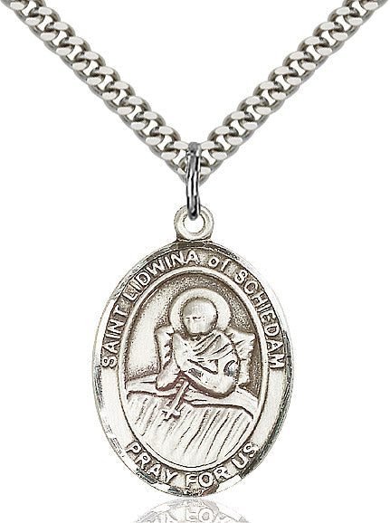Sterling Silver St. Lidwina of Schiedam Pendant