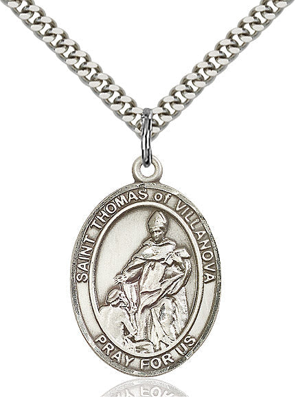 Sterling Silver St. Thomas of Villanova Pendant
