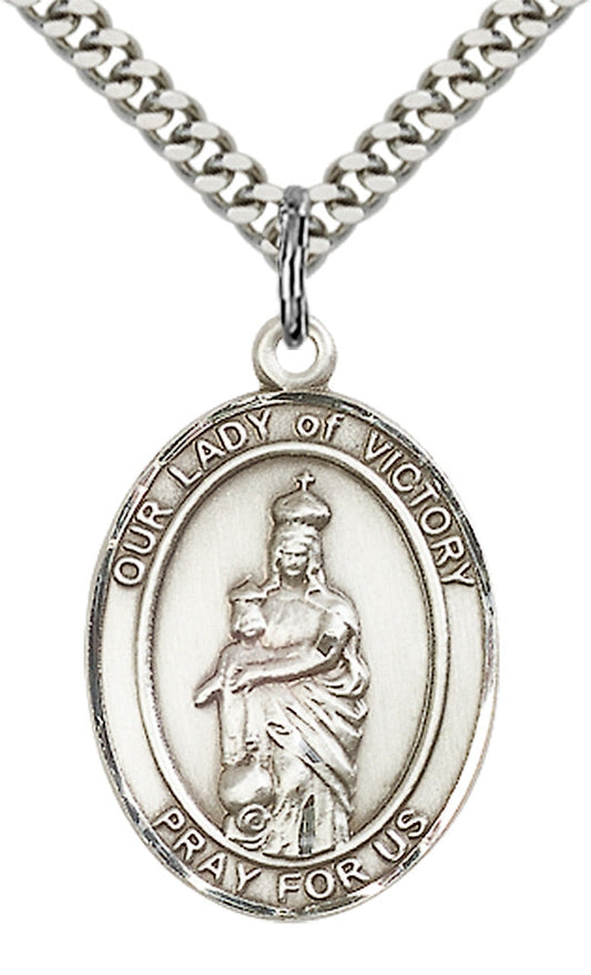Sterling Silver O/L of Victory Pendant
