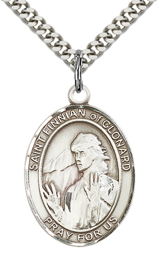 Sterling Silver St. Finnian of Clonard Pendant