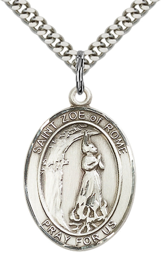 Sterling Silver St. Zoe of Rome Pendant