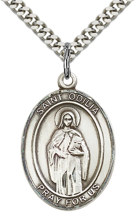 Sterling Silver St. Odilia Pendant