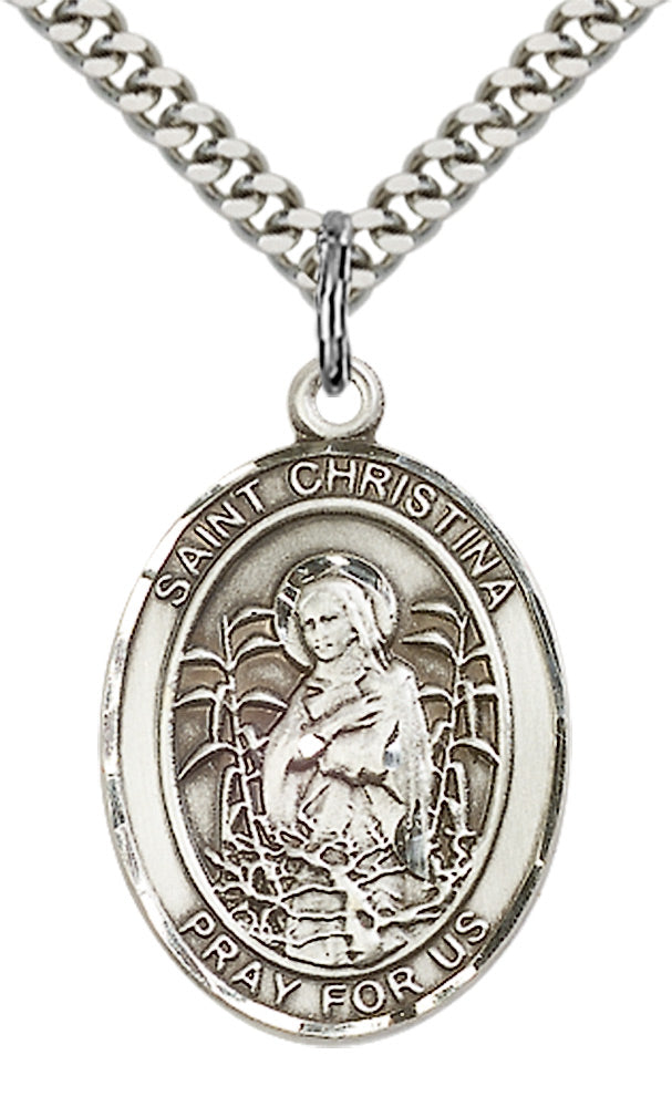 Sterling Silver St. Christina the Astonishing Pend