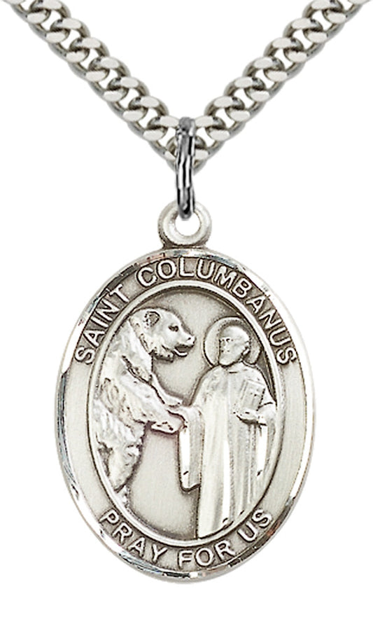 Sterling Silver St. Columbanus Pendant