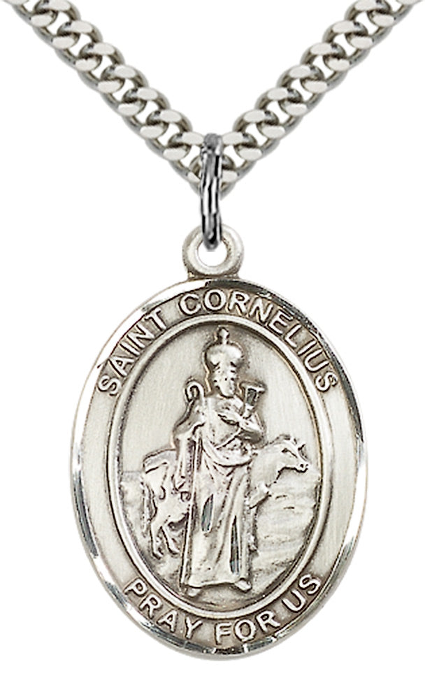 Sterling Silver St. Cornelius Pendant