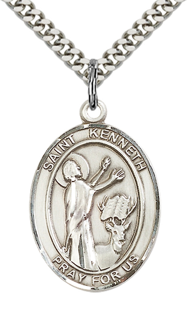 Sterling Silver St. Kenneth Pendant
