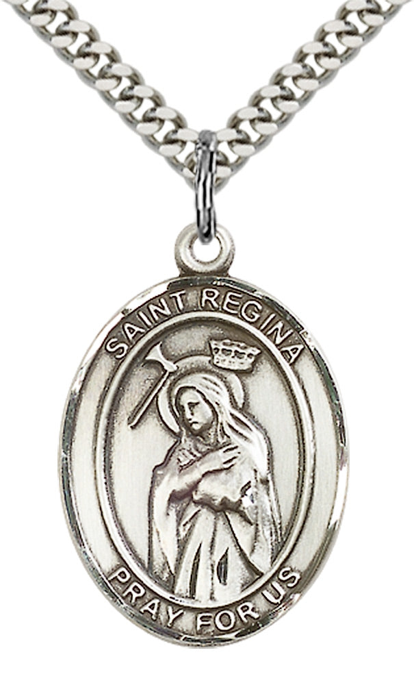 Sterling Silver St. Regina Pendant