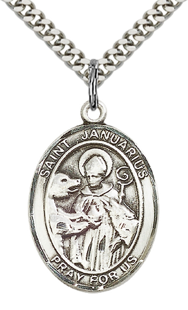 Sterling Silver St. Januarius Pendant
