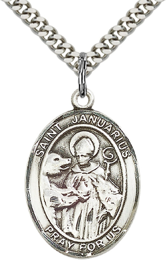 Sterling Silver St. Januarius Pendant