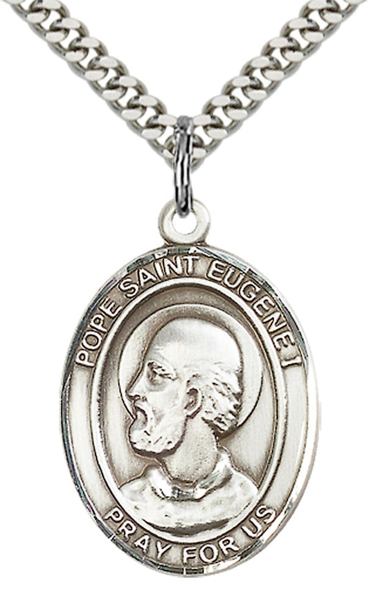 Sterling Silver Pope Saint Eugene I Pendant