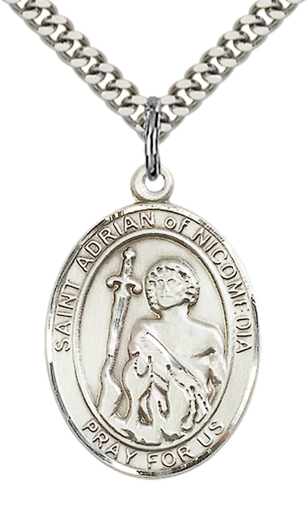 Sterling Silver St. Adrian of Nicomedia Pendant