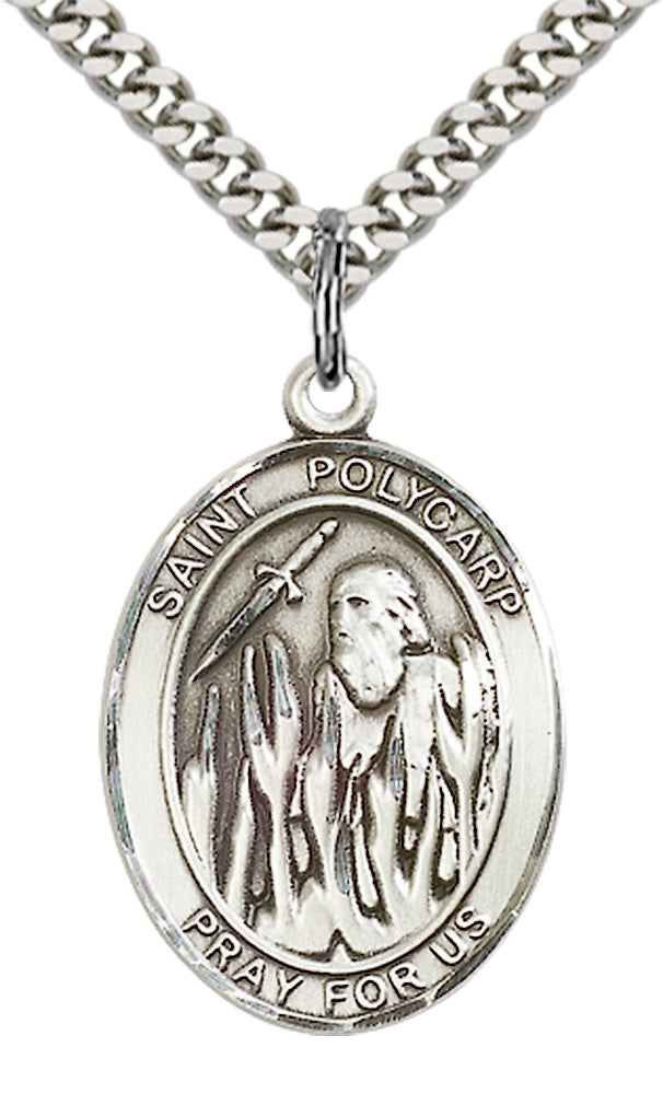 Sterling Silver St. Polycarp of Smyrna Pendant