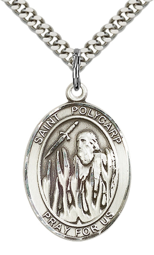 Sterling Silver St. Polycarp of Smyrna Pendant