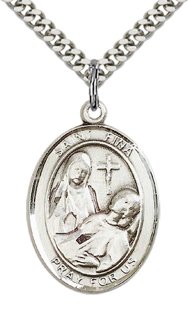 Sterling Silver St. Fina Pendant