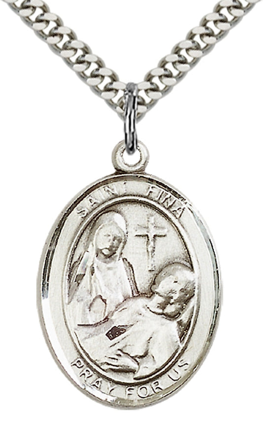 Sterling Silver St. Fina Pendant